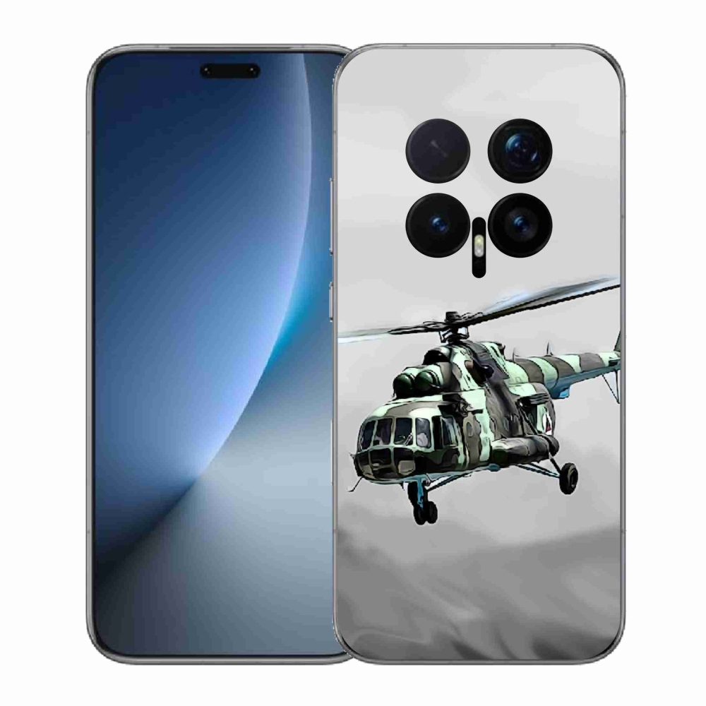 Zselés borítás mmCase a Honor Magic 8 Pro-hoz - katonai helikopter