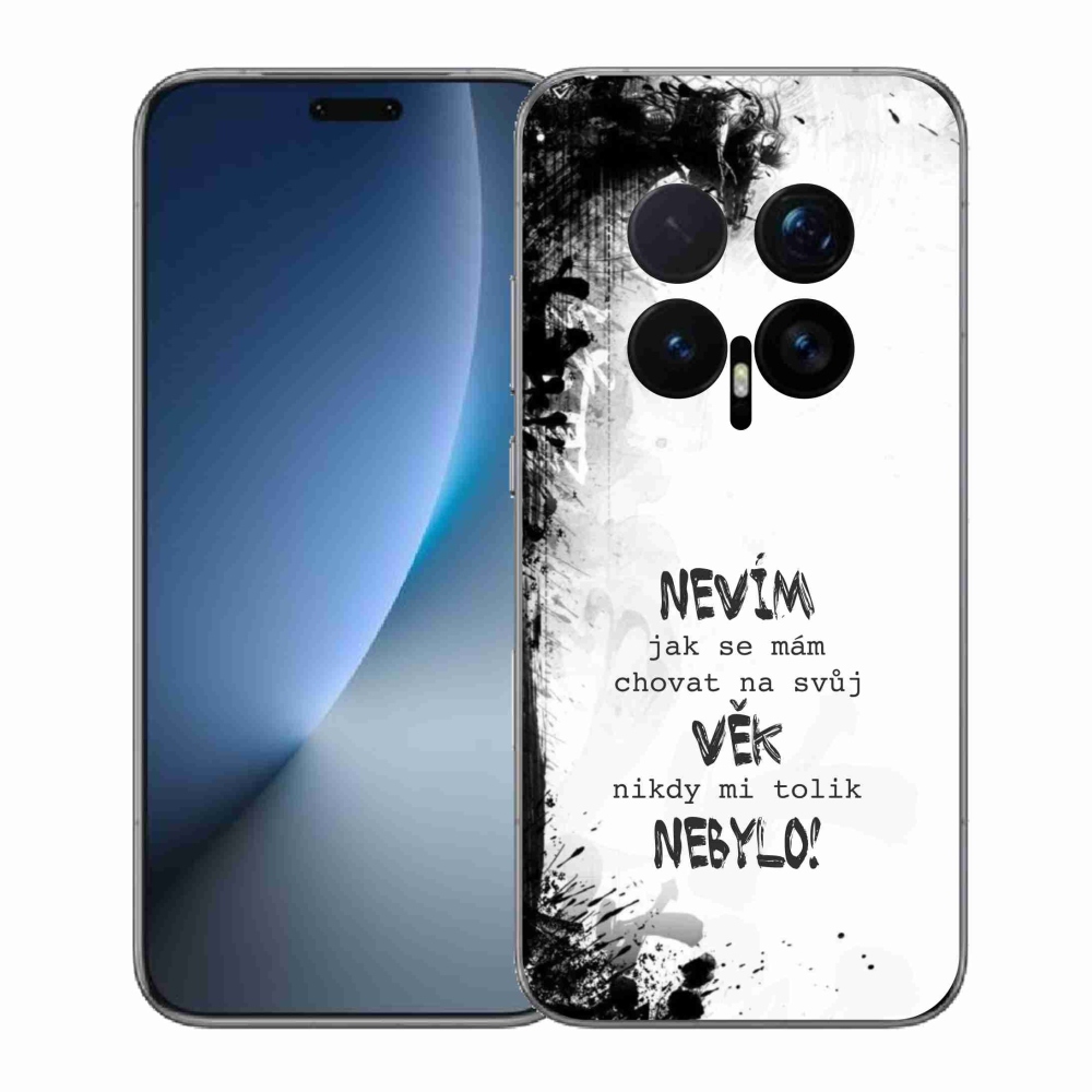 Gél borító mmCase a Honor Magic 8 Pro készülékhez - vicces szöveg 14 fehér háttér