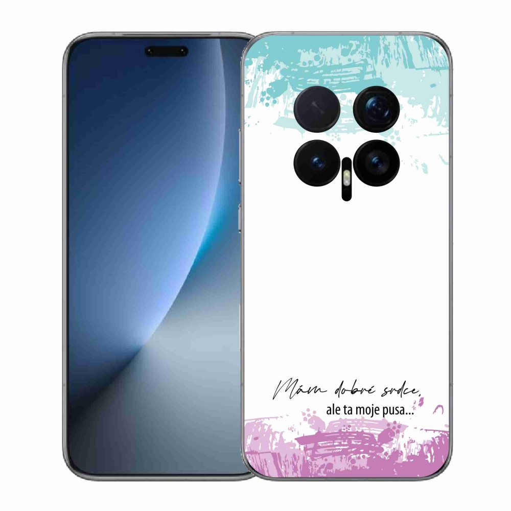 Gél borító mmCase a Honor Magic 8 Pro-hoz - vicces szöveg 3 fehér háttérrel