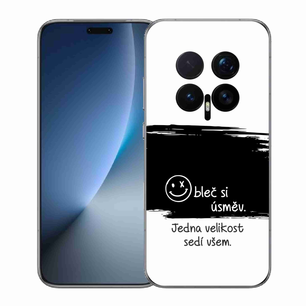 Gél borító mmCase a Honor Magic 8 Pro-hoz - vicces szöveg 8 fekete-fehér háttérrel