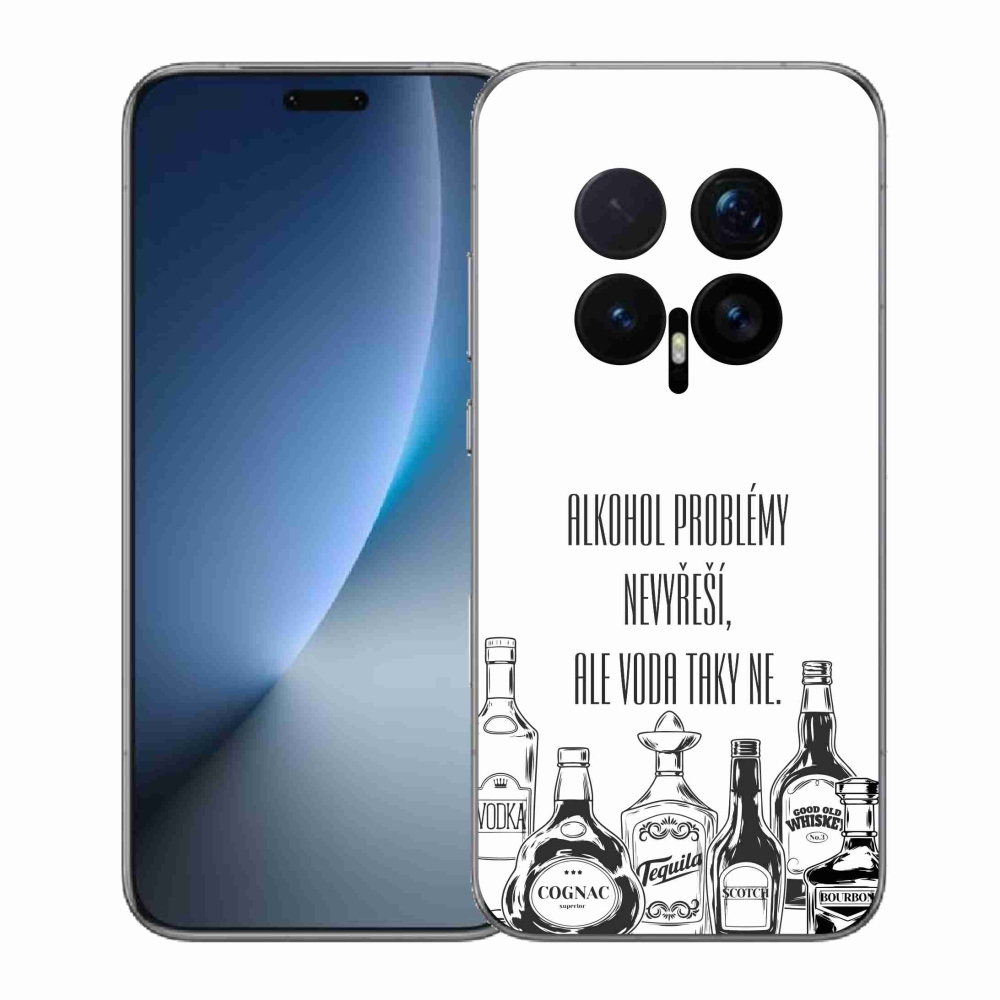 Gél borító mmCase a Honor Magic 8 Pro-hoz - vicces szöveg fehér háttérrel