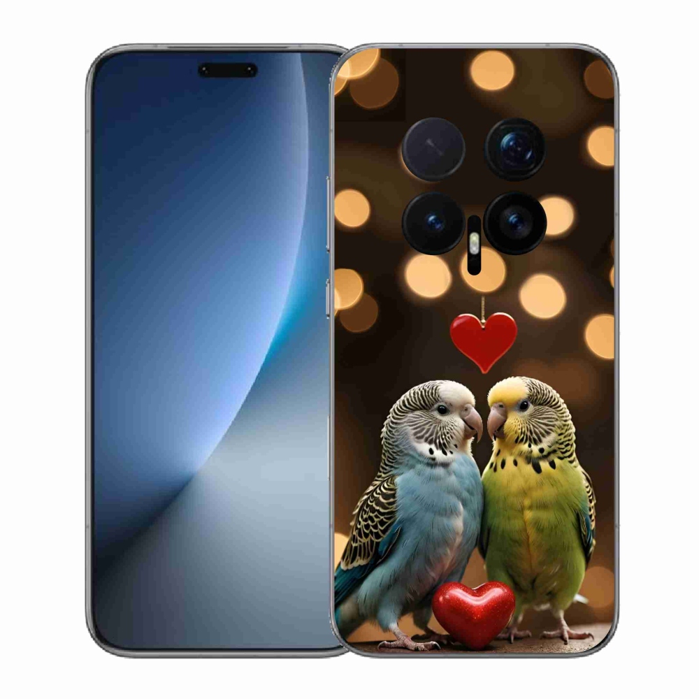 mmCase gél tok az Honor Magic 8 Pro-hoz – szerelmes papagájok