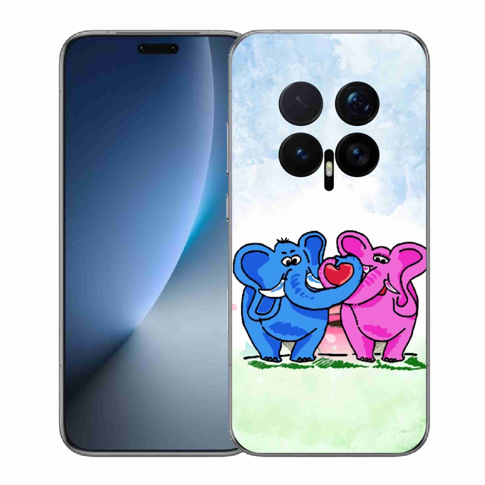 Gél borítás mmCase a Honor Magic 8 Pro-hoz - szerelmes elefántok