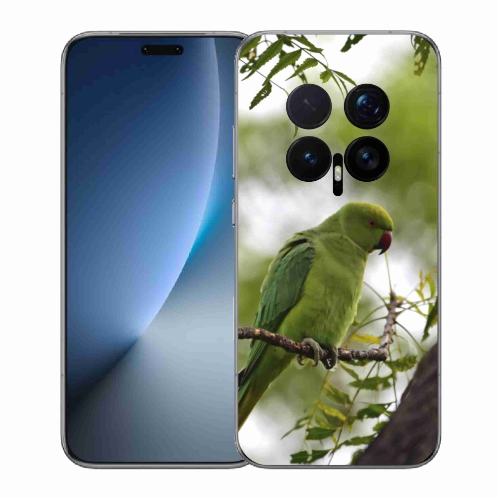 Zselés borítás mmCase a Honor Magic 8 Pro készülékhez - zöld papagáj