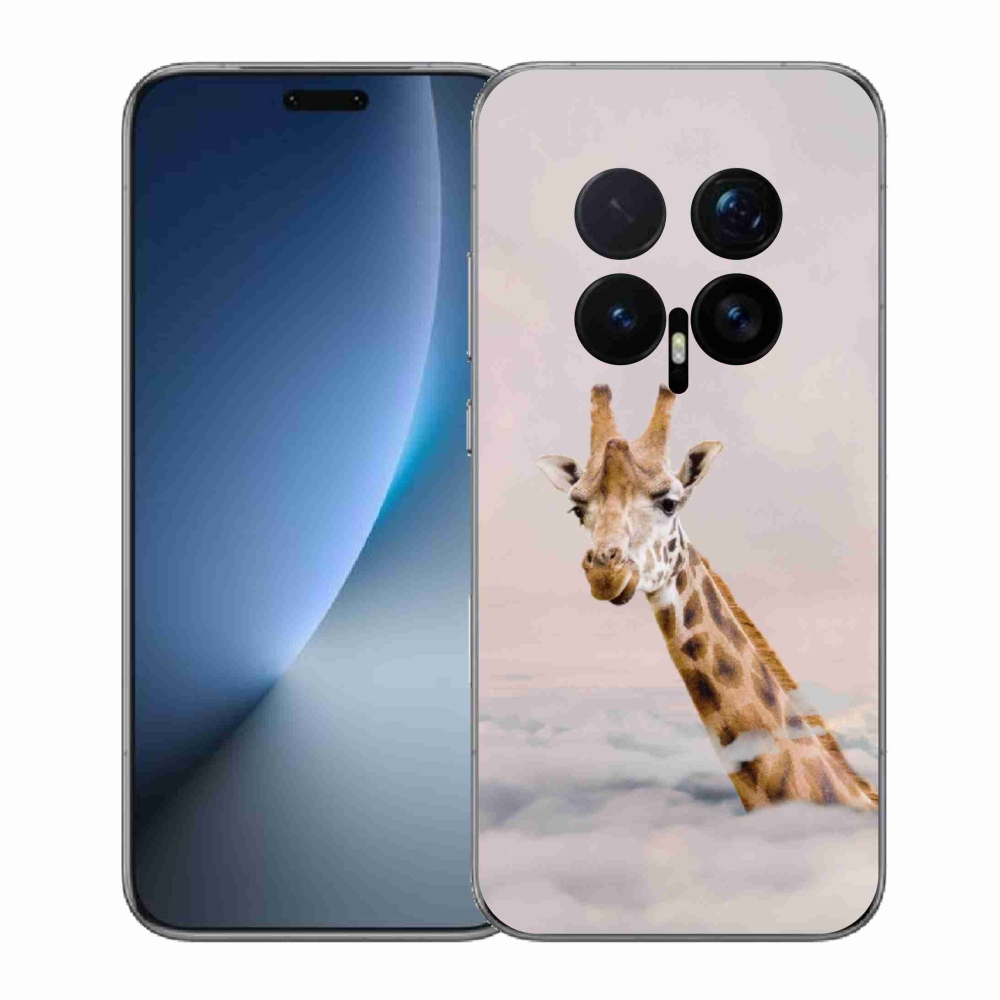 Zselés borítás mmCase a Honor Magic 8 Pro-hoz - zsiráf a felhőkben