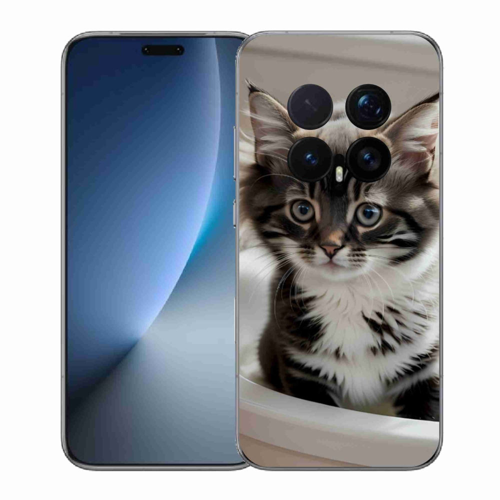 Gél borítás mmCase a Honor Magic 8 Pro-hoz - kíváncsi cica