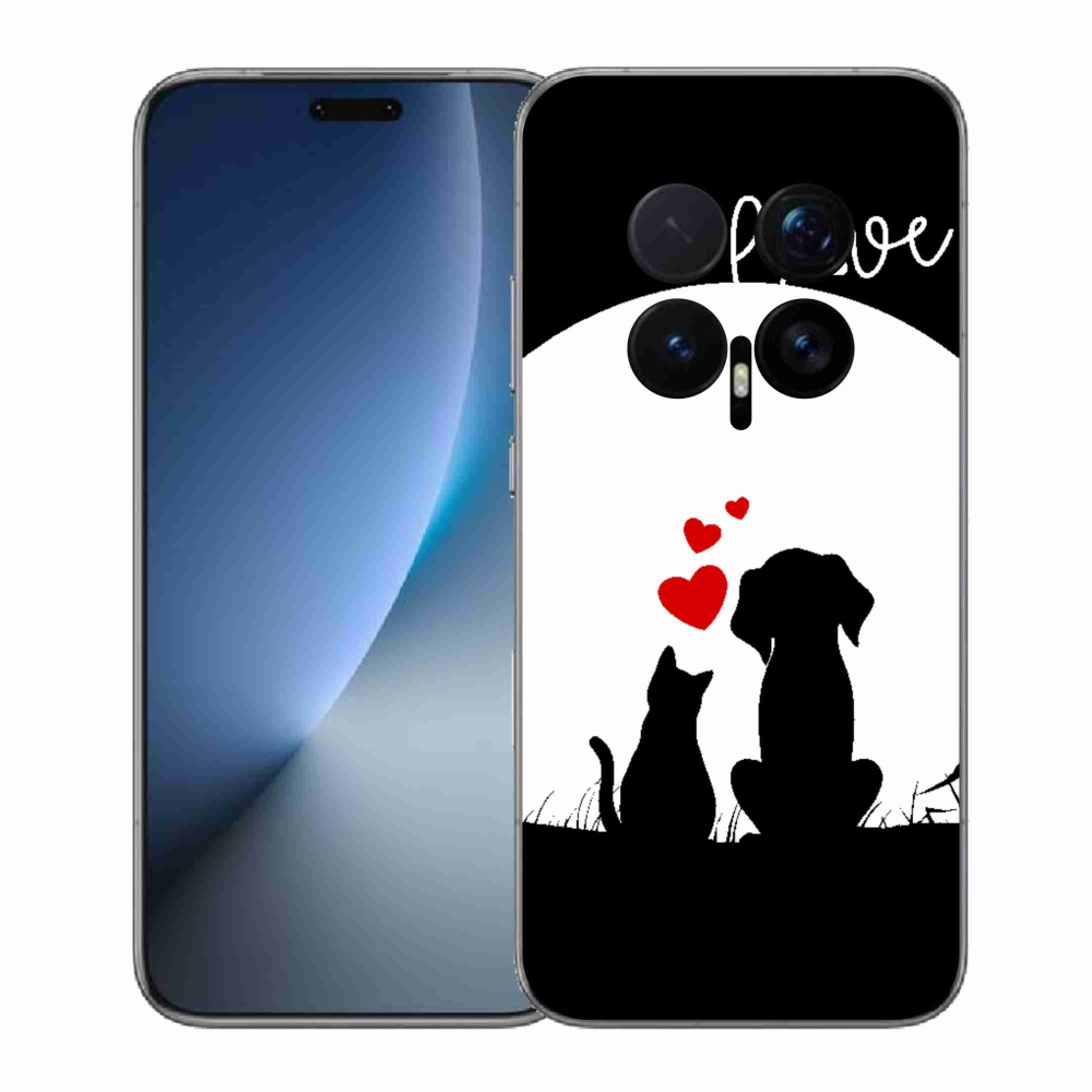 Gél borítás mmCase a Honor Magic 8 Pro számára - állatszerelem