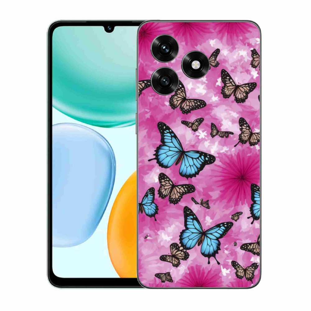 Gél borítás mmCase a Honor X5c Plus számára - pillangókert