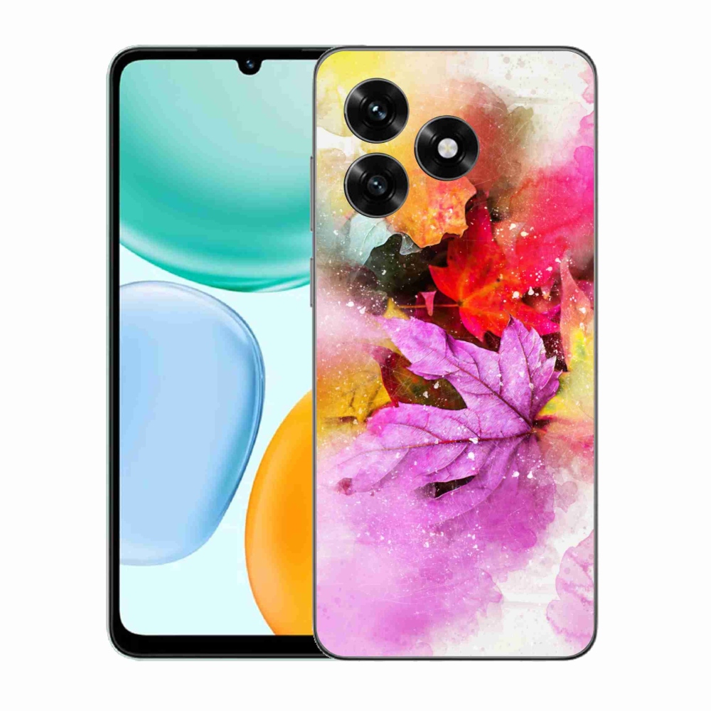 Zselés borítás mmCase a Honor X5c Plus számára - színes levelek