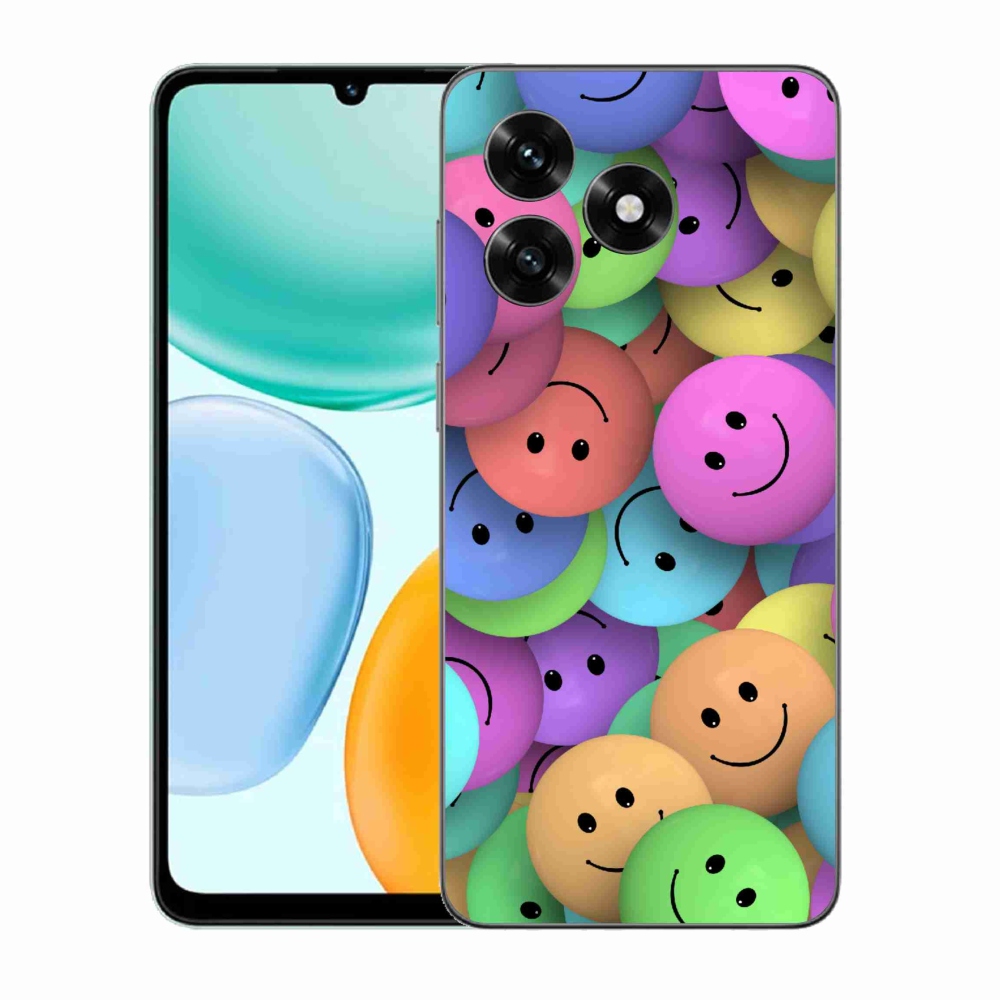 Gél borító mmCase a Honor X5c Plus számára - színes smiley-k