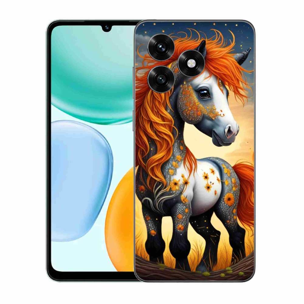 Zselés borítás mmCase a Honor X5c Plus számára - színes póni