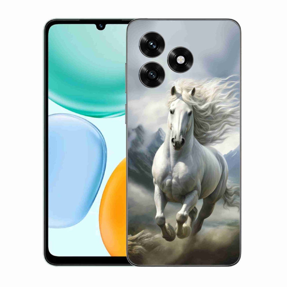 mmCase gél tok az Honor X5c Plus-hoz – futó fehér ló 3