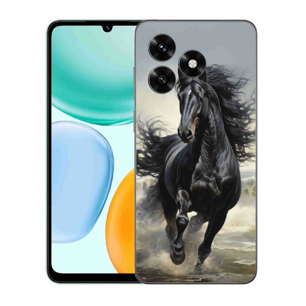 mmCase géltok az Honor X5c Plus-hoz – futó fekete ló