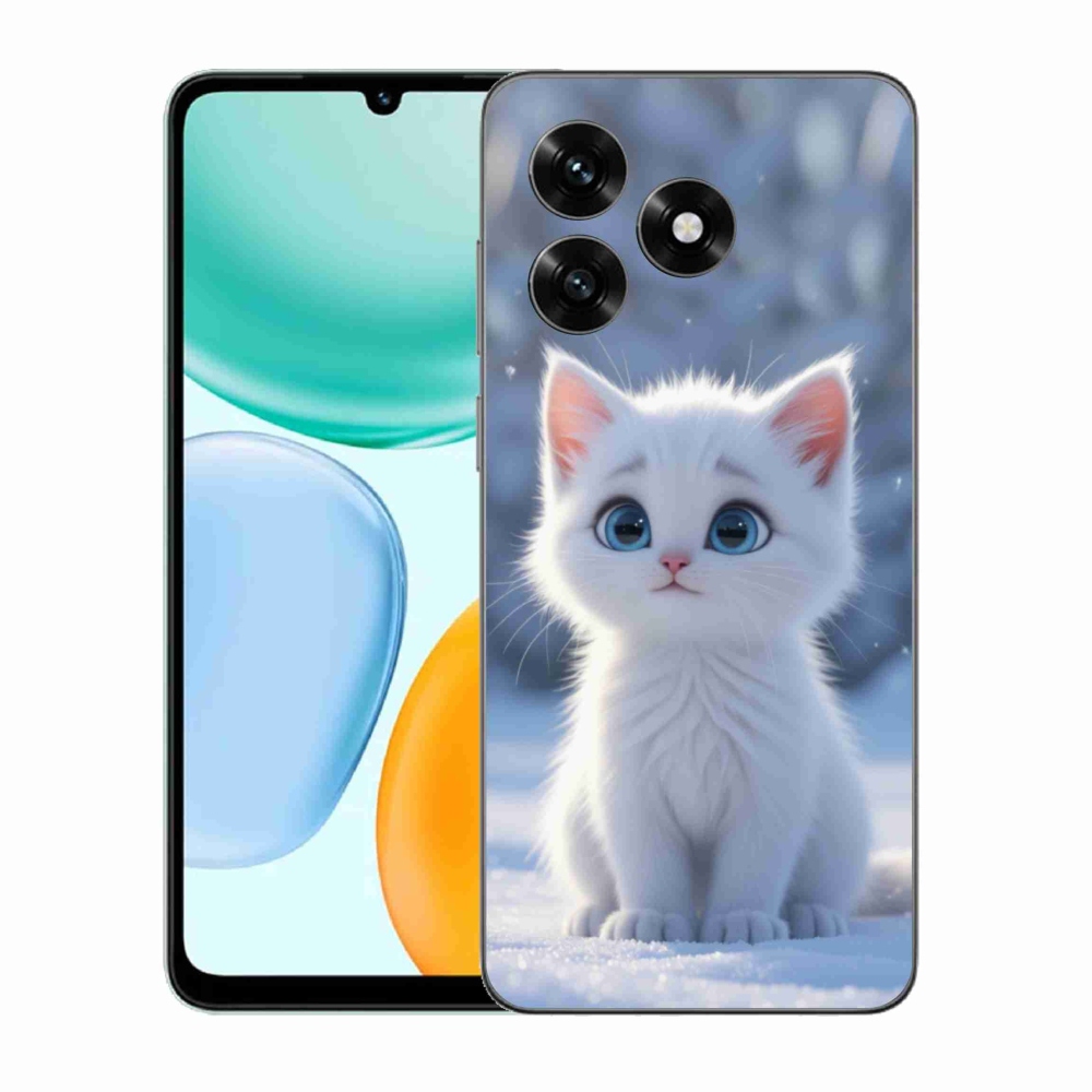 mmCase gél tok az Honor X5c Plus-hoz – fehér cica 3