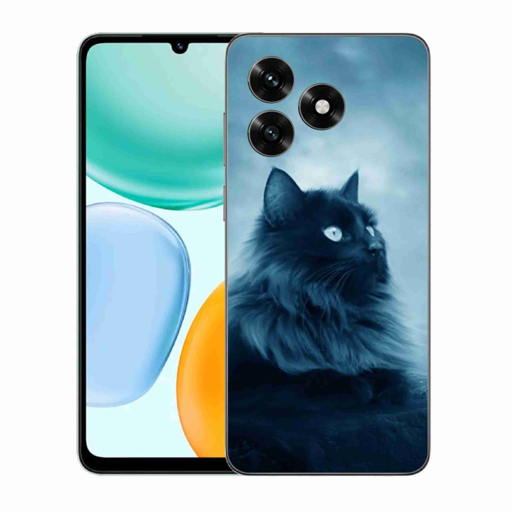 Zselés borítás mmCase a Honor X5c Plus-hoz - fekete cat 1