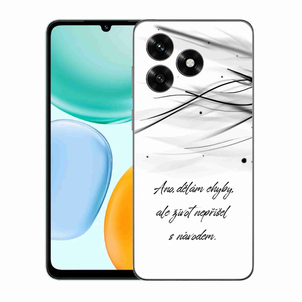 Gél borítás mmCase a Honor X5c Plus készülékhez - idézem fehér háttér