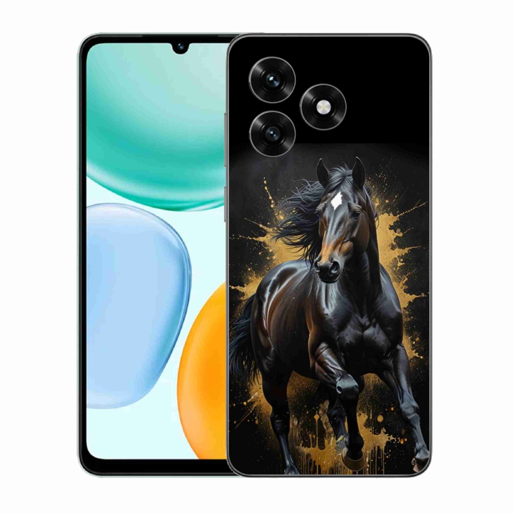 mmCase géltok az Honor X5c Plus-hoz – elegáns fekete csikó