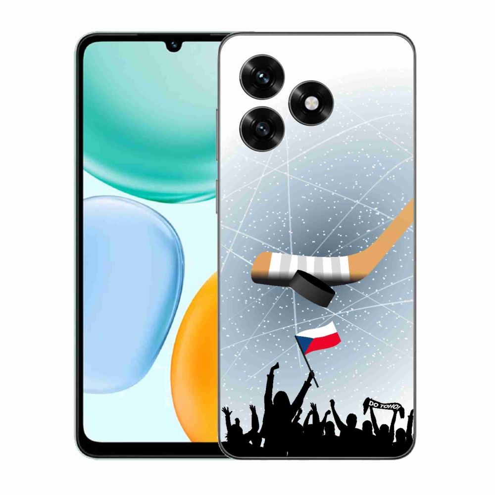 Gél borítás mmCase a Honor X5c Plus számára - hoki szurkolóknak