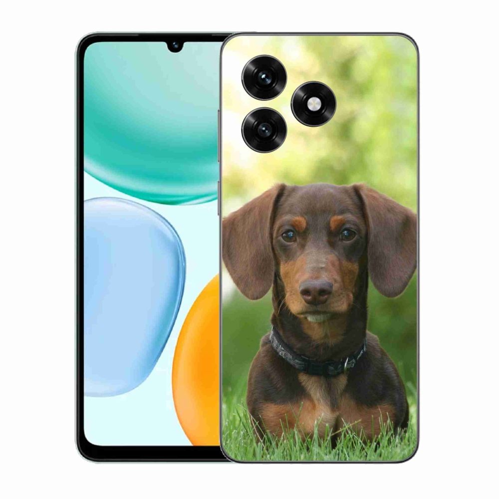 Zselés borítás mmCase a Honor X5c Plus készülékhez - barna tacskó