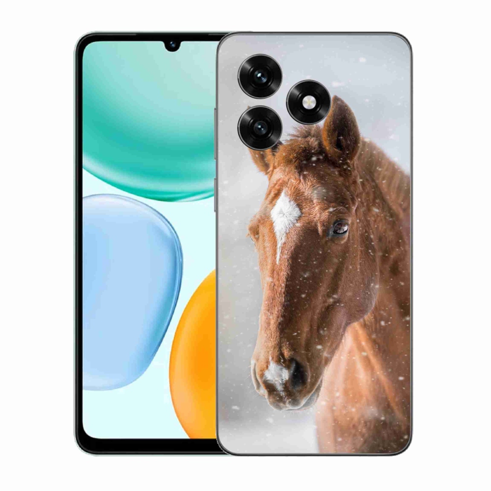 Zselés borítás mmCase a Honor X5c Plus-hoz - barna ló 2