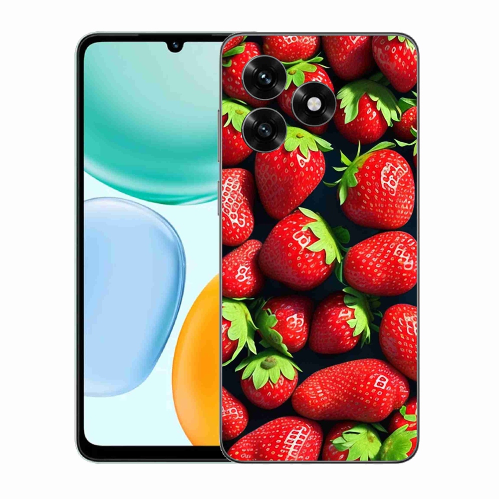 Zselés borítás mmCase a Honor X5c Plus számára - eper