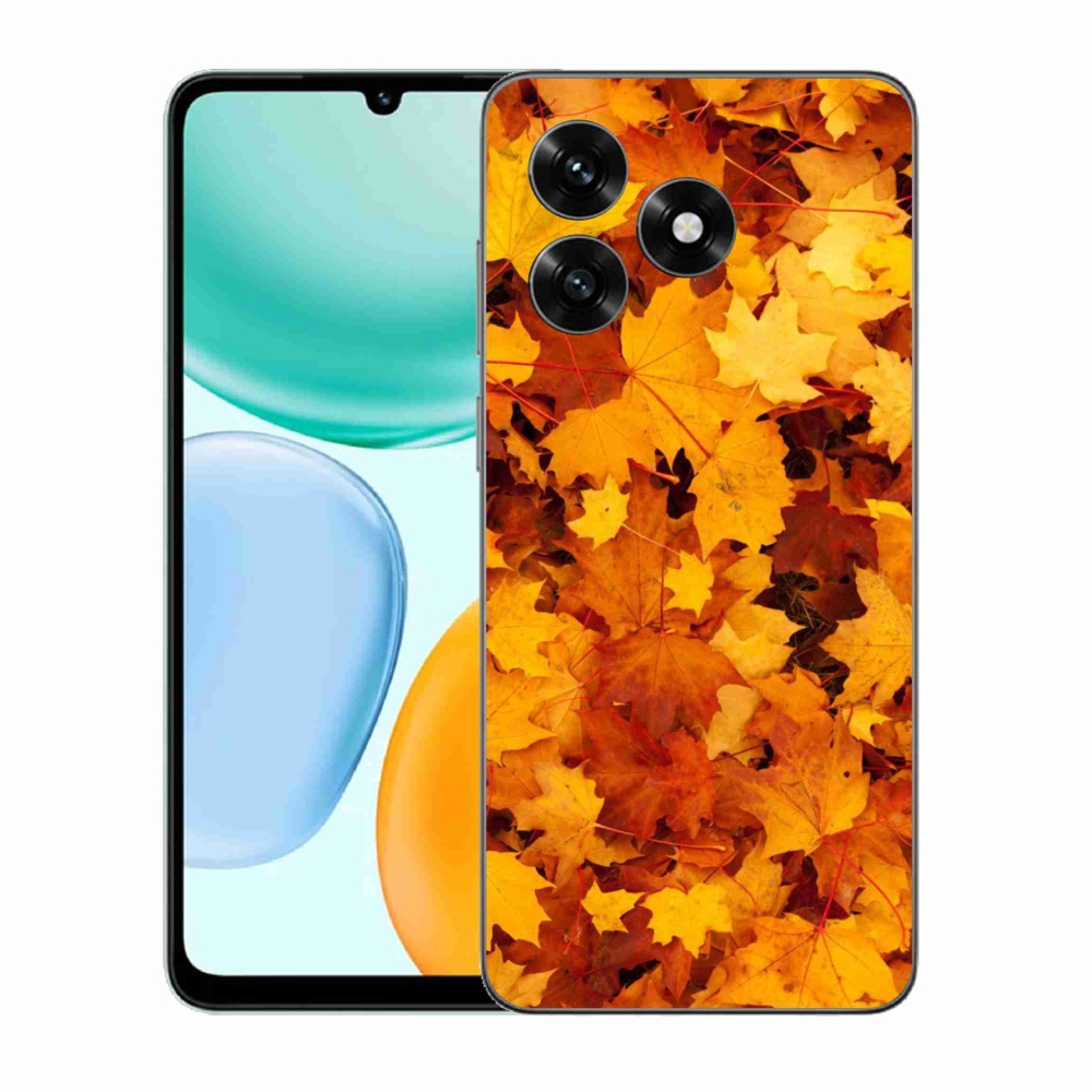 Zselés borítás mmCase a Honor X5c Plus számára - juharlevelek