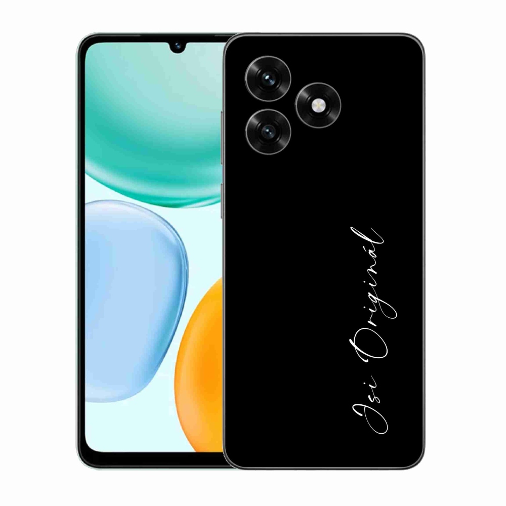 Gél borító mmCase a Honor X5c Plus számára - te vagy az eredeti fekete háttér