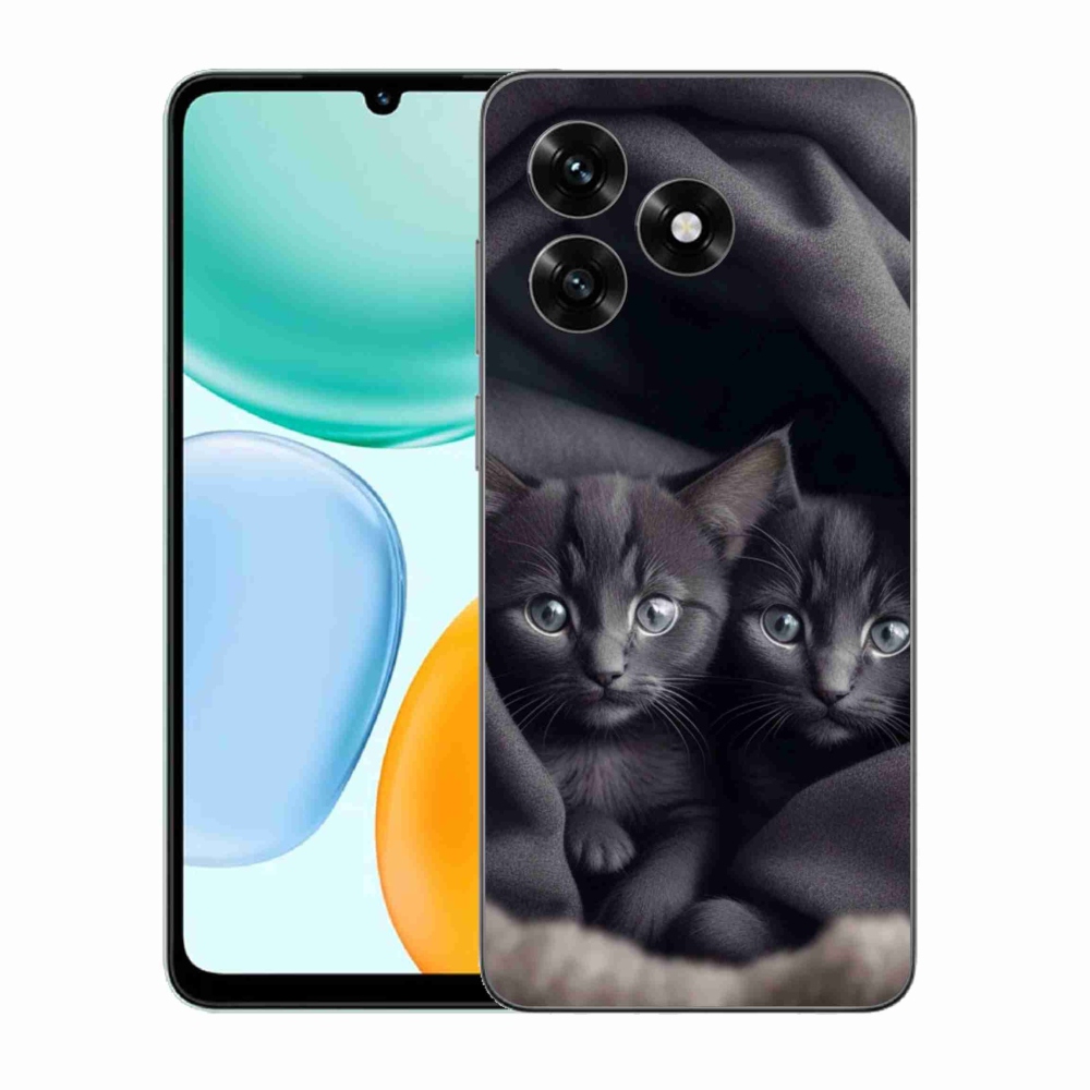 Zselés borítás mmCase a Honor X5c Plus számára - cat duo