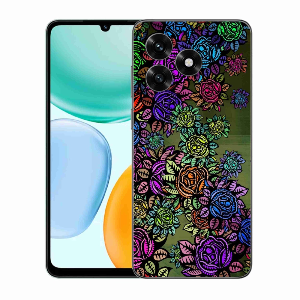 Gél borítás mmCase a Honor X5c Plus számára - virágok 6