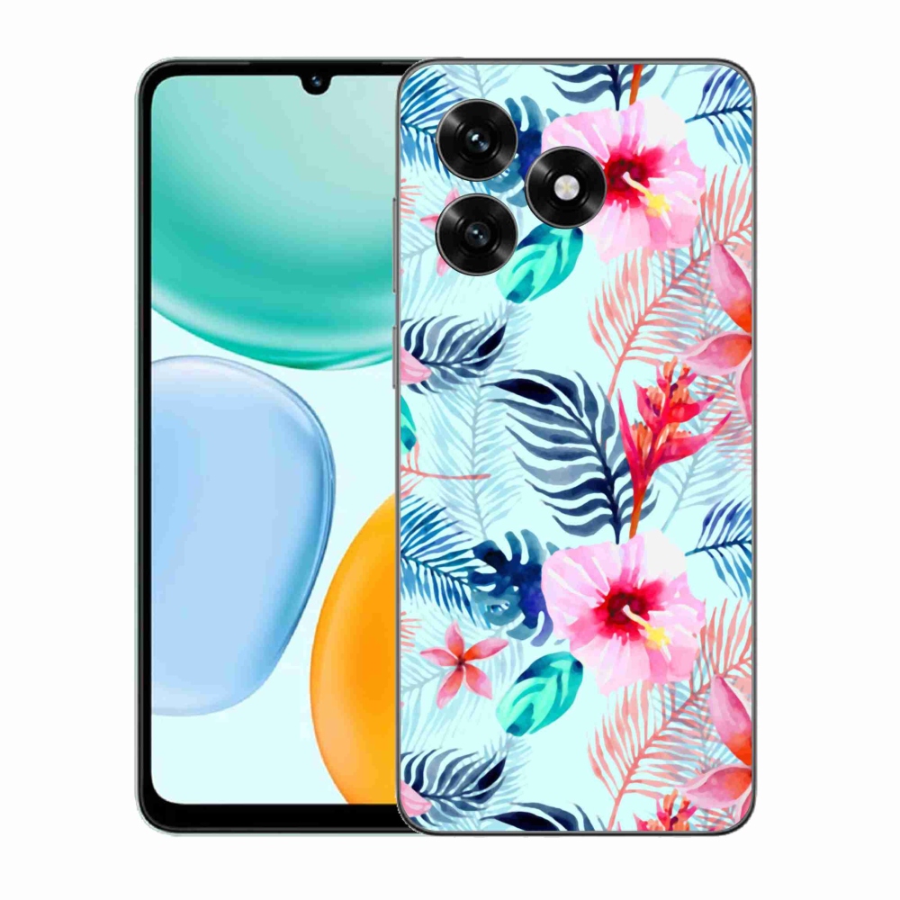 Zselés borítás mmCase a Honor X5c Plus számára - virágok