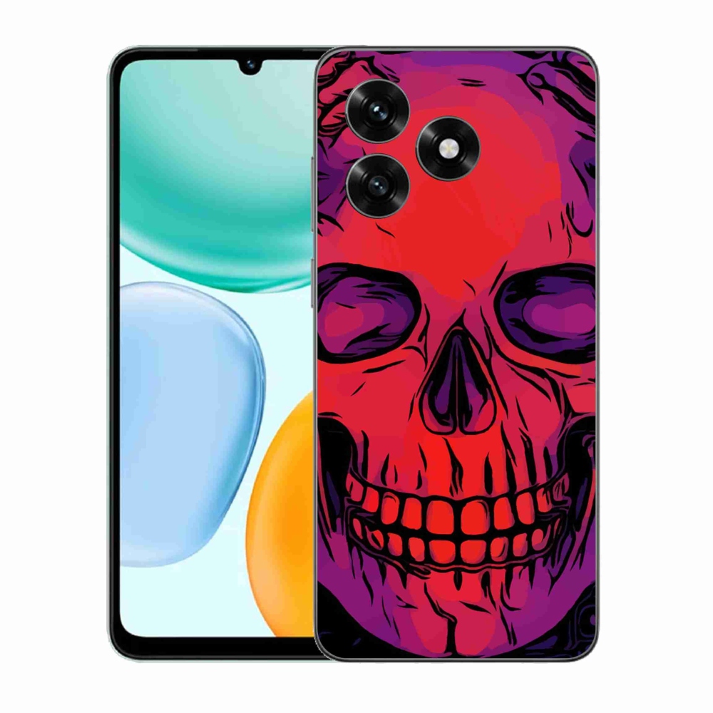 Zselés borítás mmCase a Honor X5c Plus számára - koponya