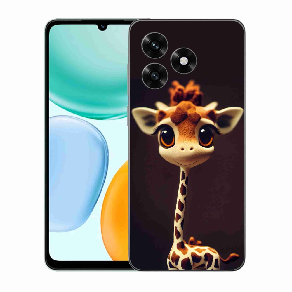 Zselés borítás mmCase a Honor X5c Plus készülékhez - kis zsiráf
