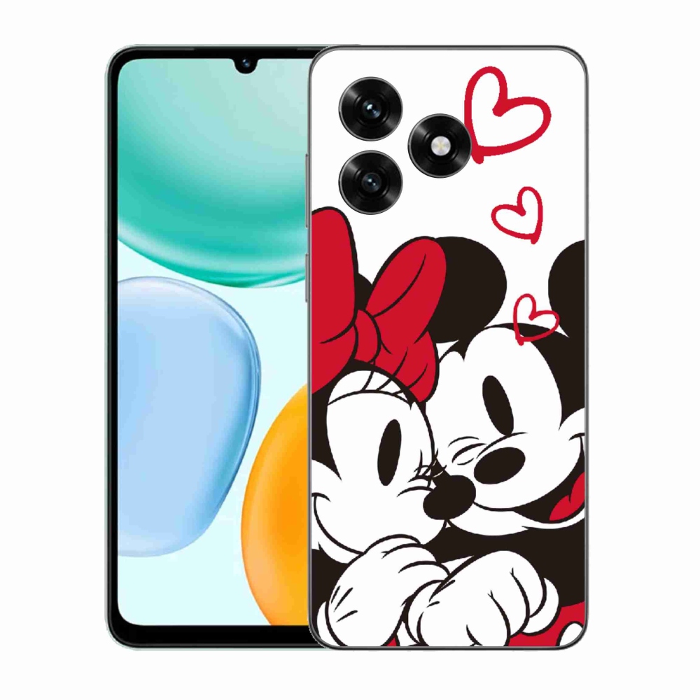 Zselés borítás mmCase a Honor X5c Plus számára - minnie és mickey
