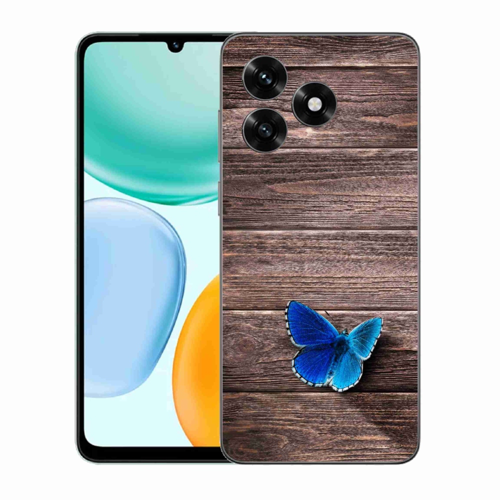 Zselés borítás mmCase a Honor X5c Plus-hoz - kék pillangó 1