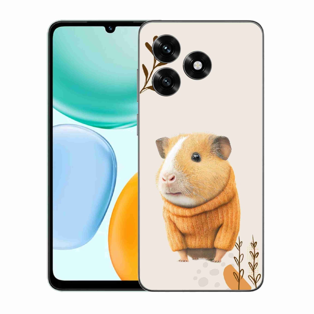 Zselés borítás mmCase a Honor X5c Plus számára - tengerimalac a pulóverben