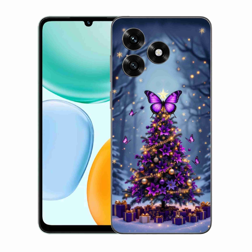 mmCase gél tok az Honor X5c Plus-hoz – pillangós karácsonyfa