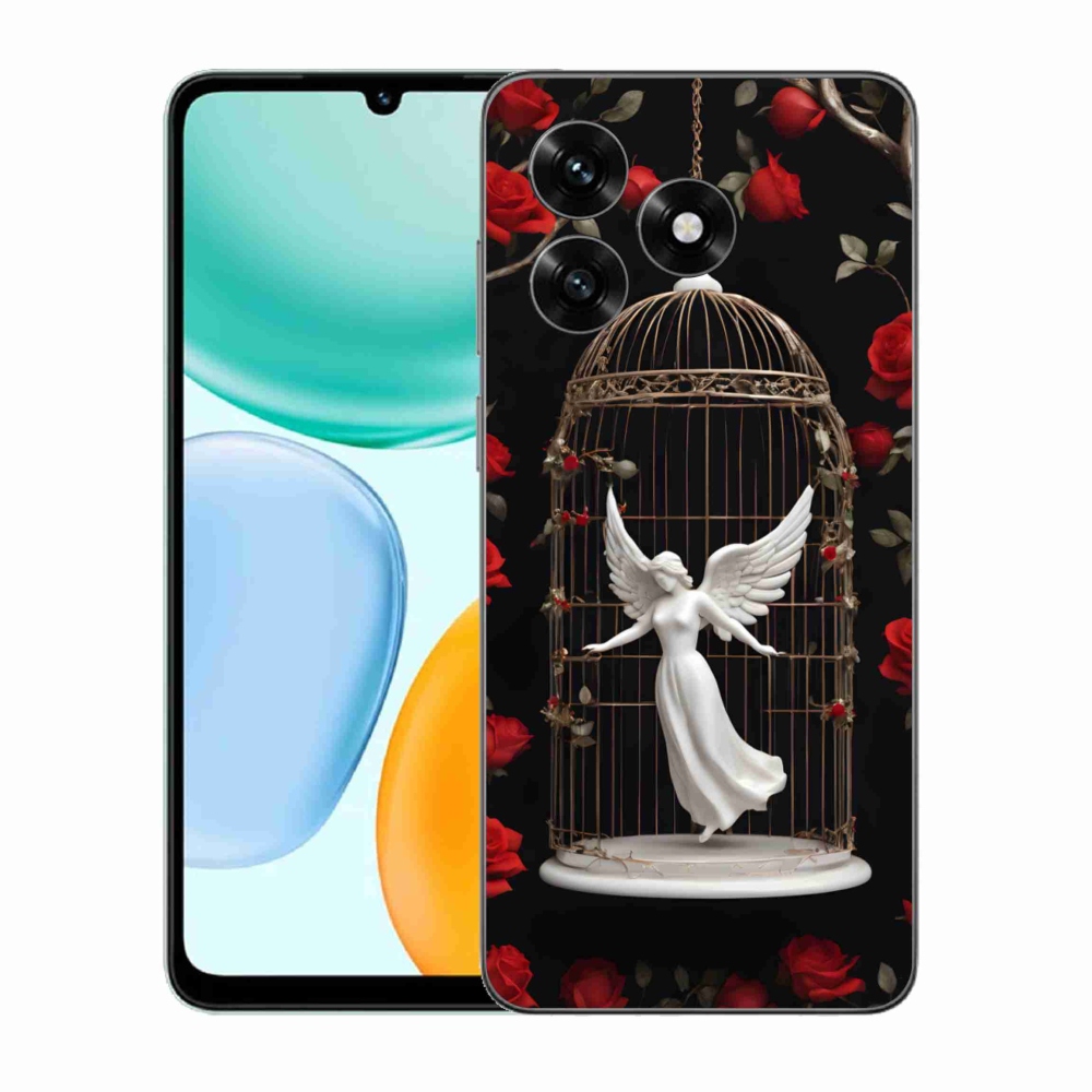 Zselés borítás mmCase a Honor X5c Plus számára - bebörtönzött angyal