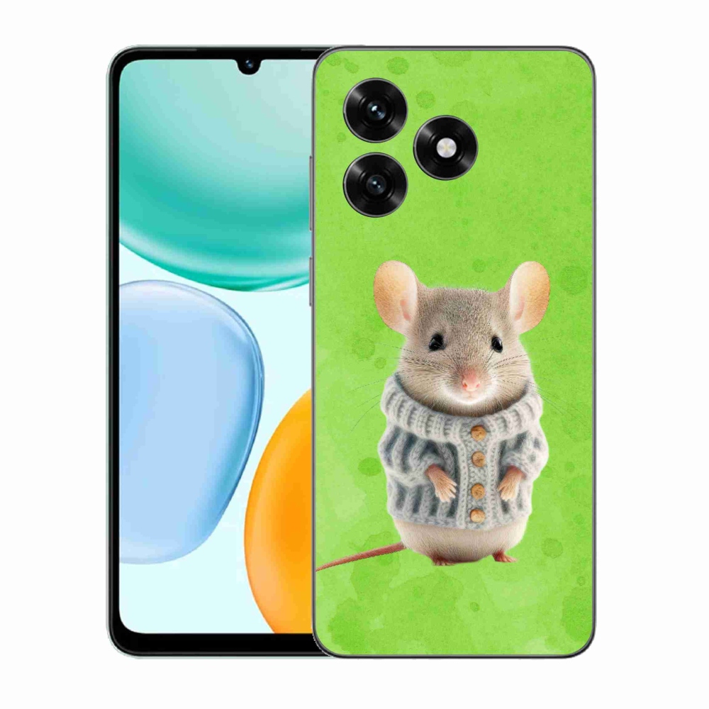 Gél borítás mmCase a Honor X5c Plus számára - egér pulóverben