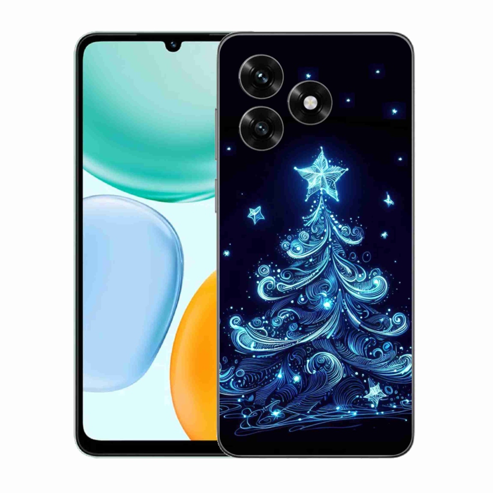 Gél borítás mmCase a Honor X5c Plus számára - neon karácsonyfa 4