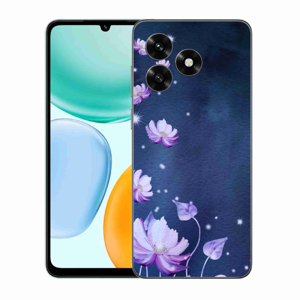 Gél borítás mmCase a Honor X5c Plus számára - hulló virágok