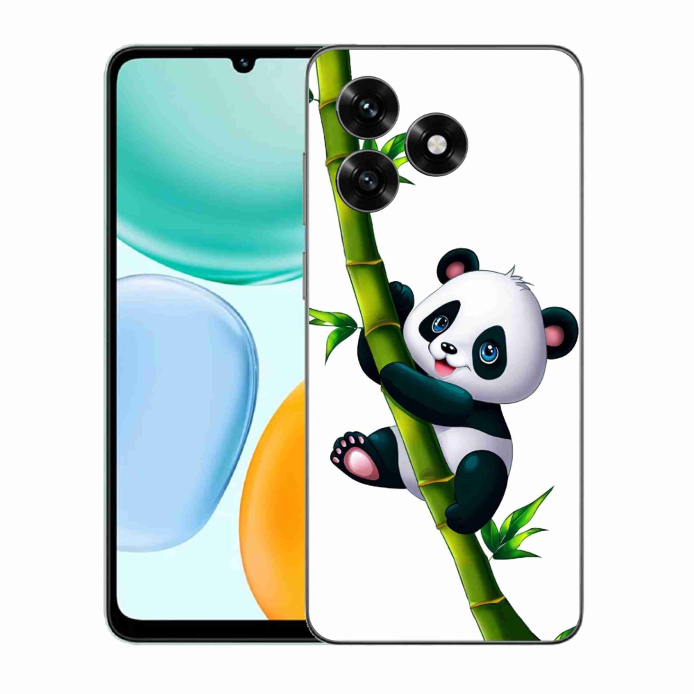 Zselés borítás mmCase a Honor X5c Plus számára - panda a bambuszon