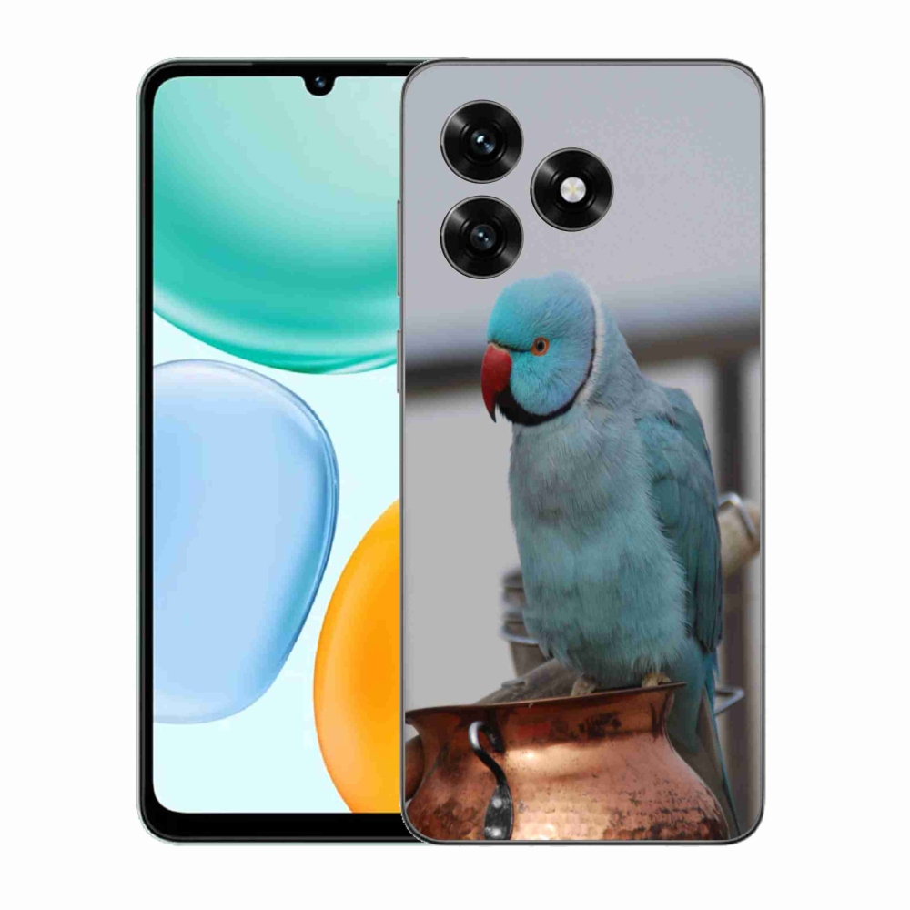 Gél borítás mmCase a Honor X5c Plus készülékhez - papagáj alexander kék