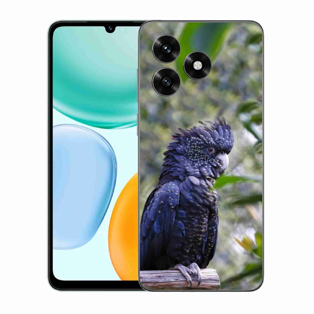 mmCase géltok az Honor X5c Plus-hoz – fekete kakadu papagáj