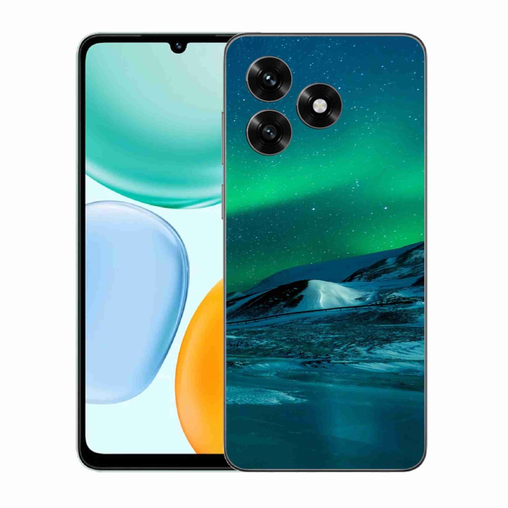 Zselés borítás mmCase a Honor X5c Plus számára - sarki fény