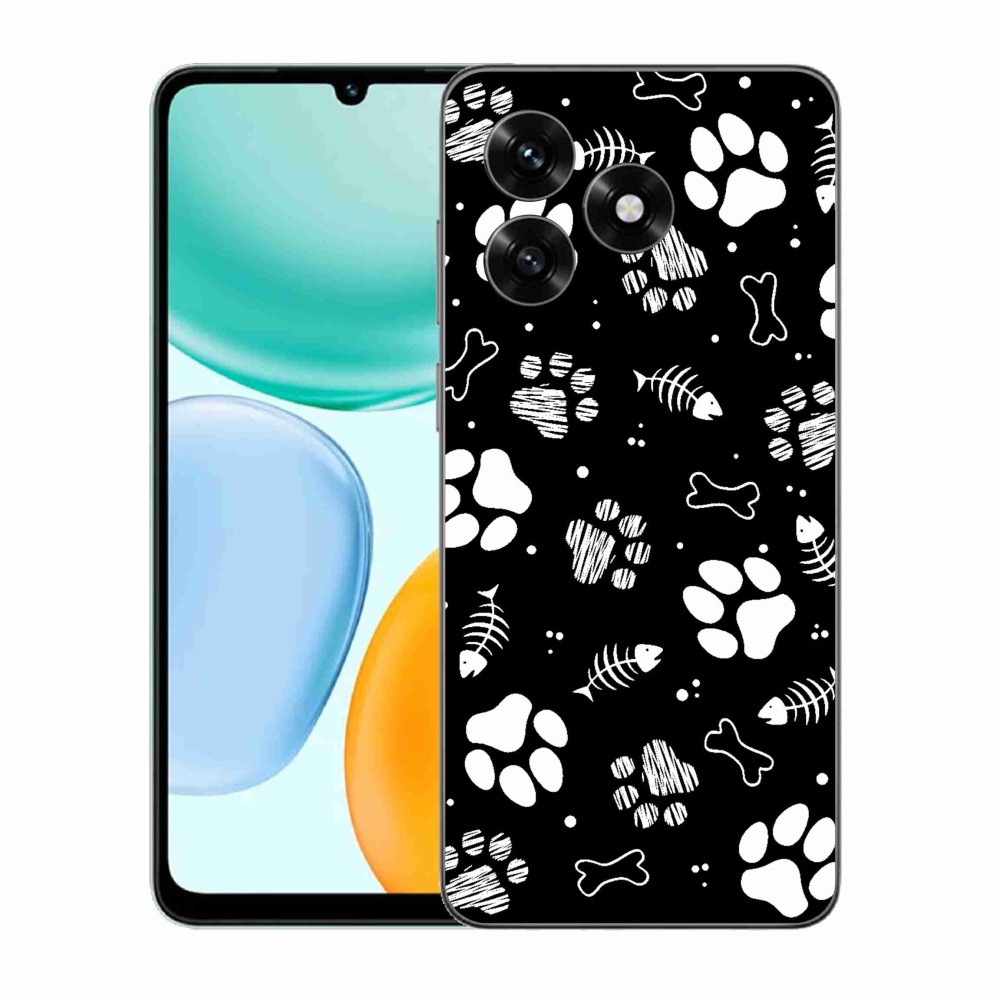 Gél borítás mmCase a Honor X5c Plus számára - kutyamancsok