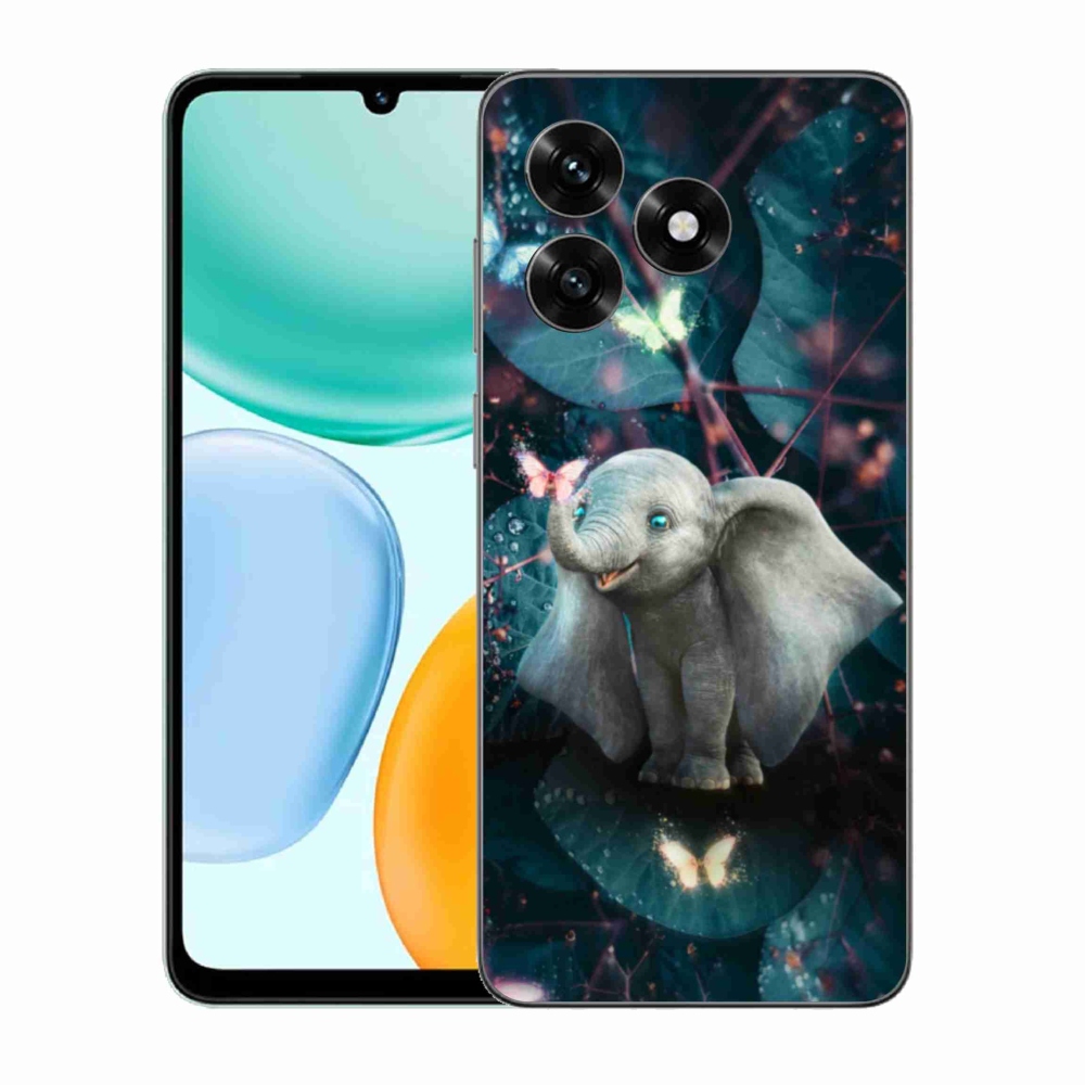 Gél borítás mmCase a Honor X5c Plus számára - aranyos elefánt