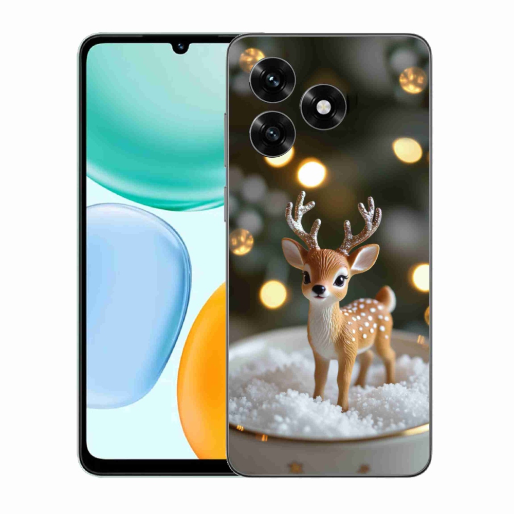 mmCase gél tok az Honor X5c Plus-hoz – aranyos karácsonyi szarvas