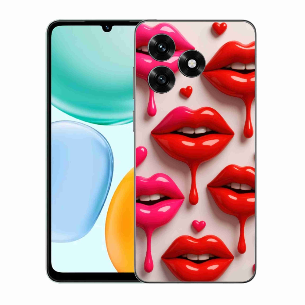 Zselés borítás mmCase a Honor X5c Plus számára - ajkak 2