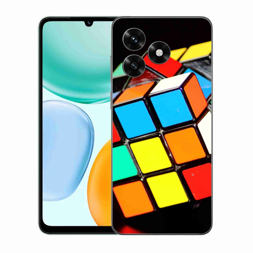 Gél borítás mmCase a Honor X5c Plus számára - Rubik-kocka