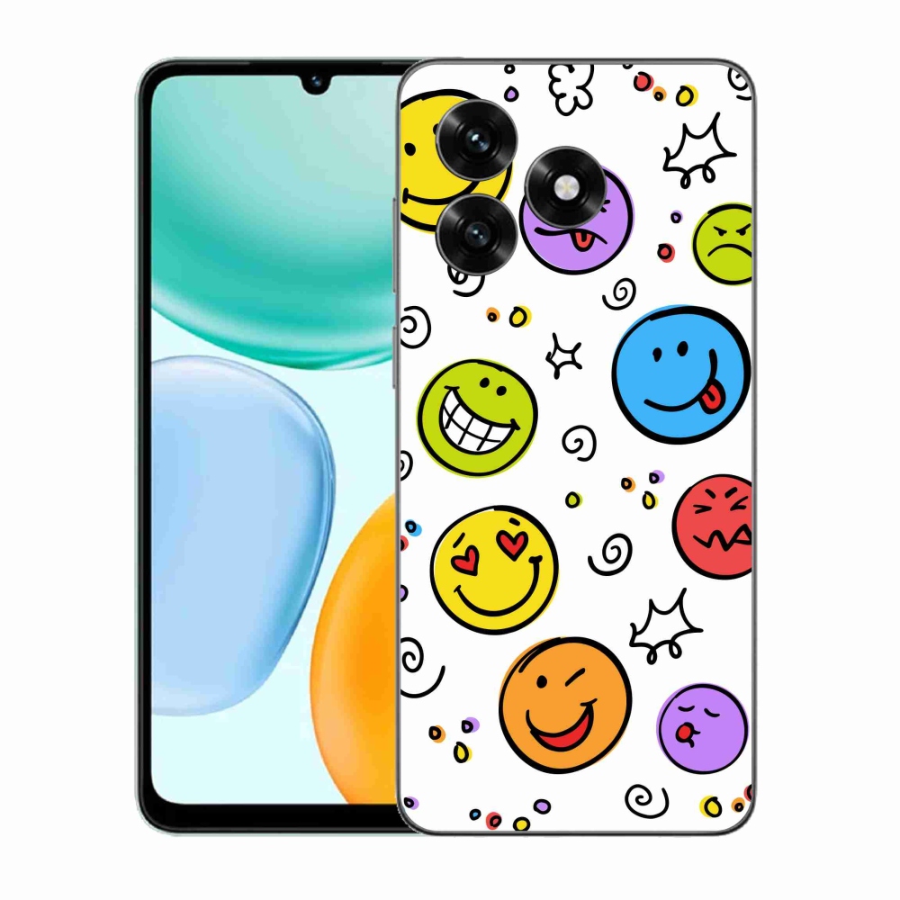Gél borítás mmCase a Honor X5c Plus számára - smiley-k